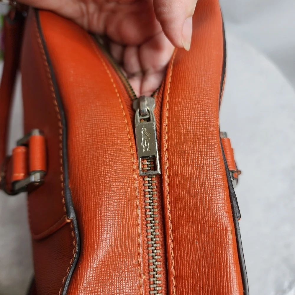 Gianni Conti shoulder bag, cognac, earth, rust colour - Picture 11 of 16